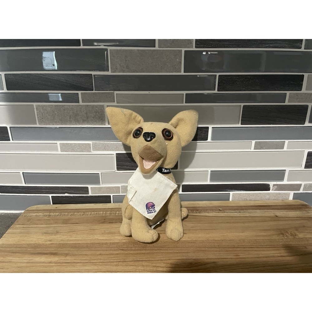 Taco Bell Vintage Stuffed Plush toy Yo Quiero Applause Chihuahua Dog